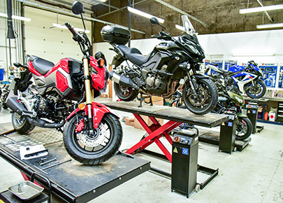 orwell motorcycles workshop in ipswich, suffolk